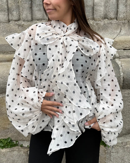 Chemise à pois
