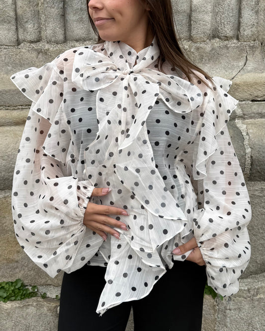 Chemise à pois