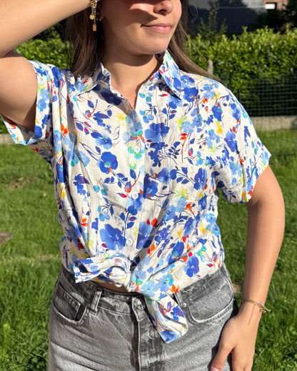 Chemise bleu