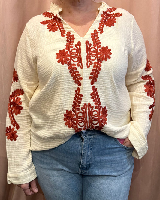 Chemise terracotta