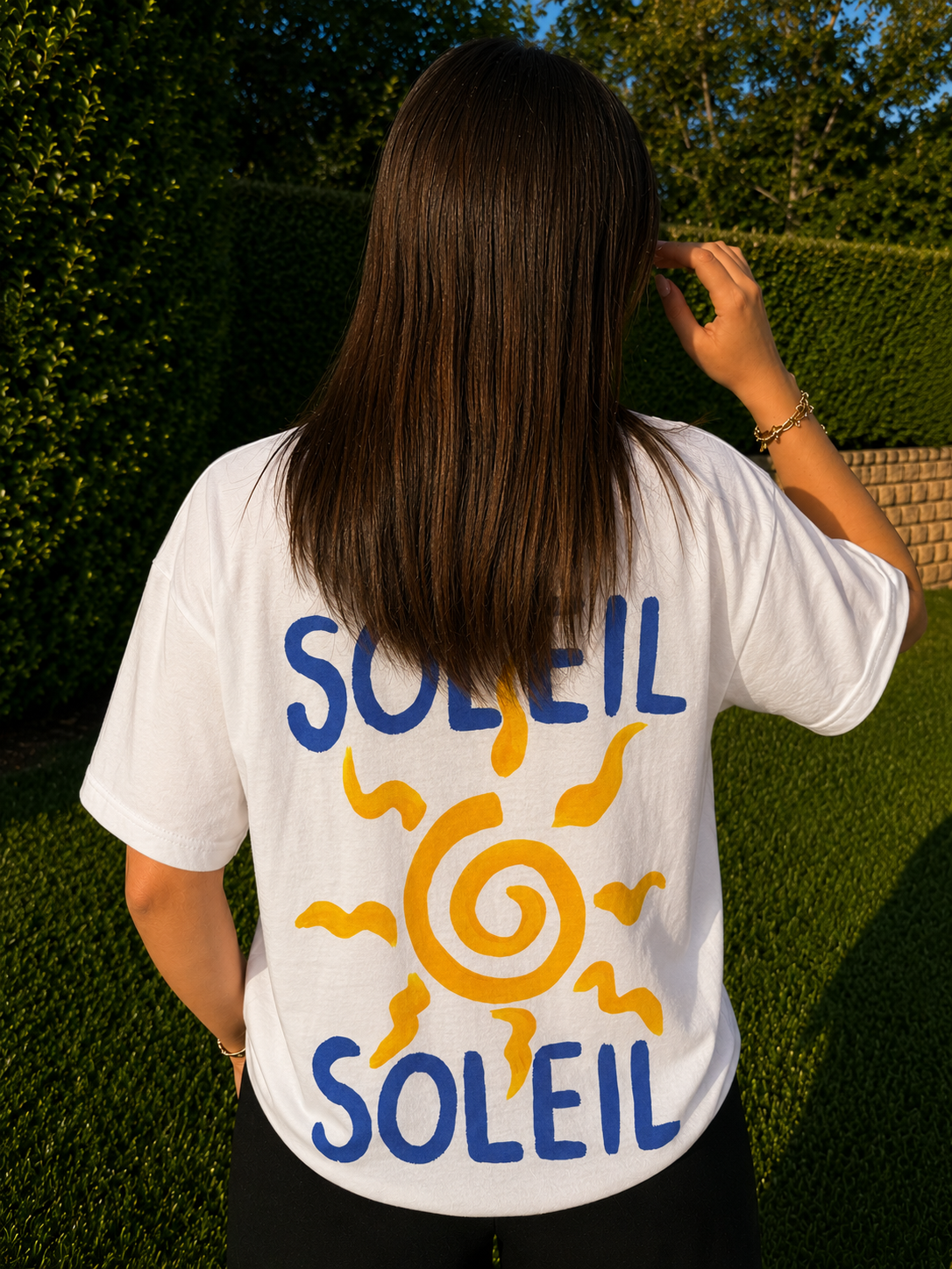 T-shirt Soleil bleu