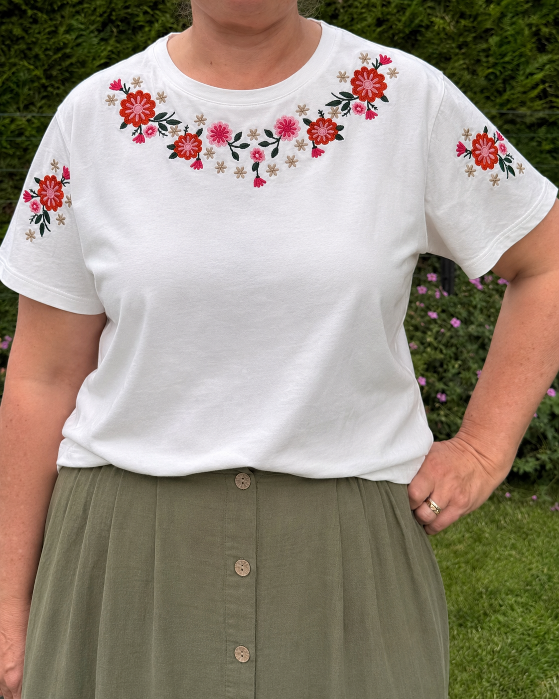 T-shirt brodé