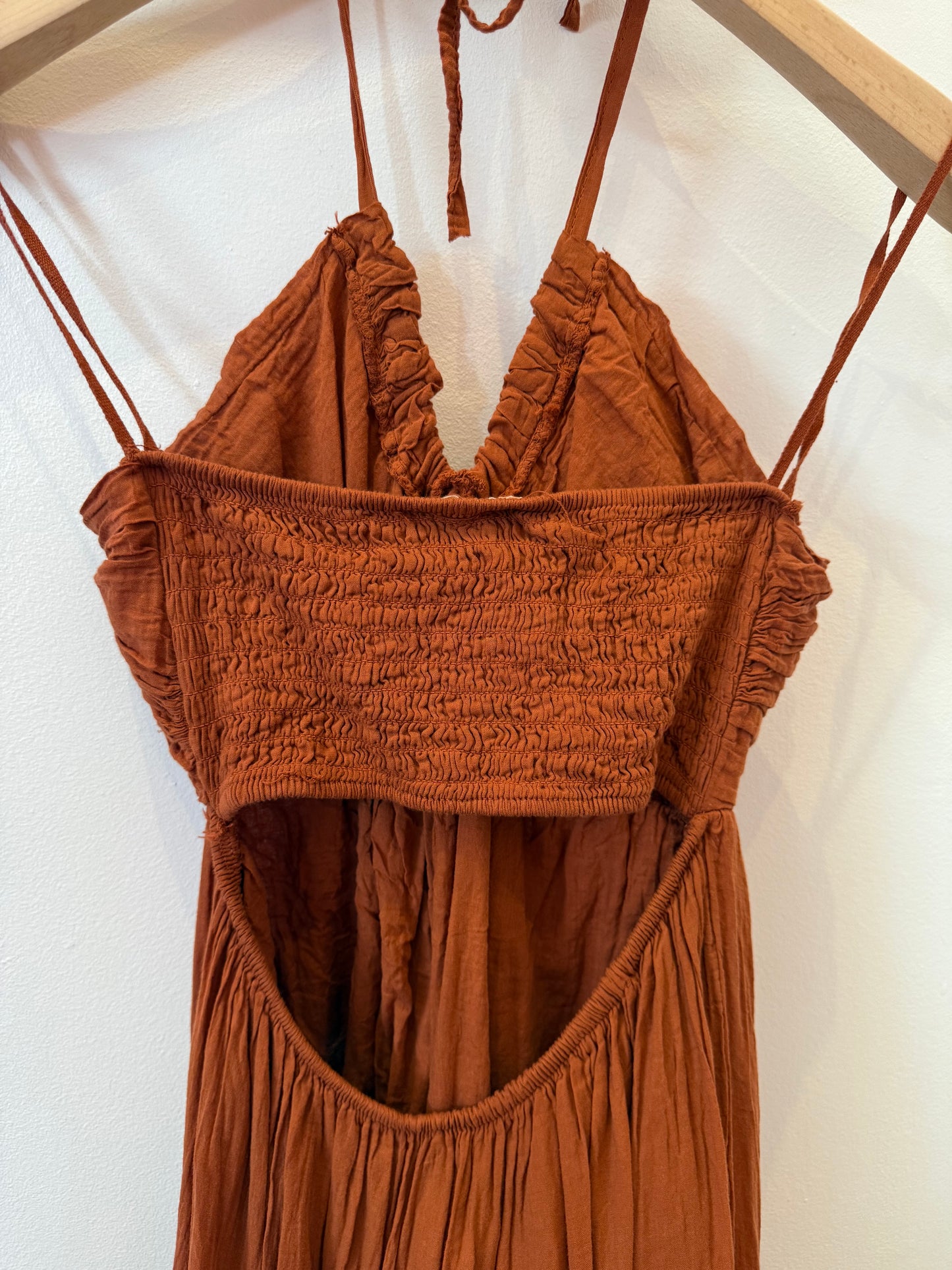 Robe dos nu rouille