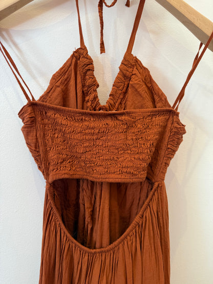 Robe dos nu rouille
