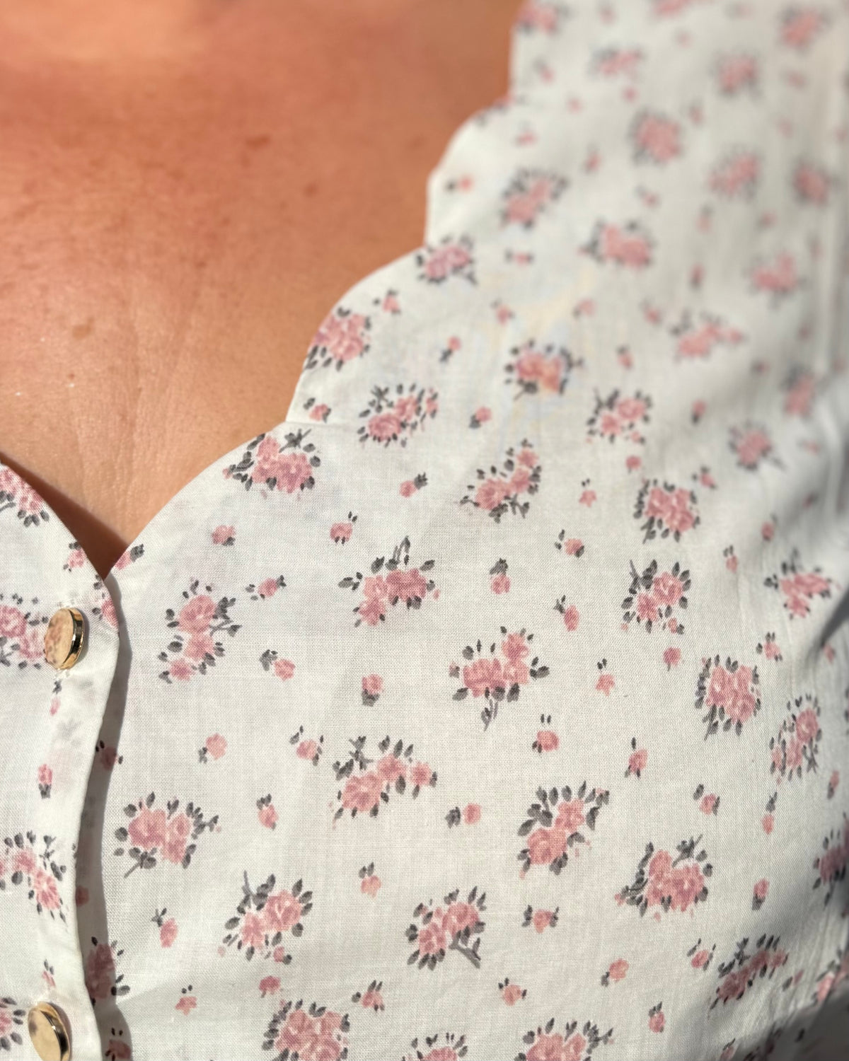 Chemise fleurs rose 🌸