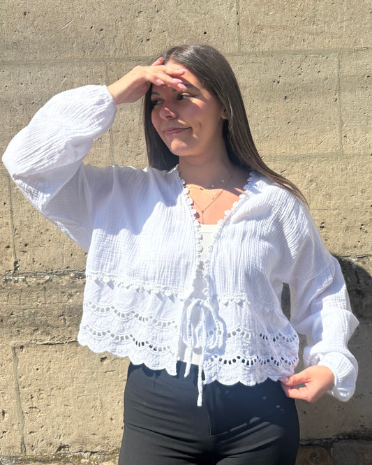 Gilet Abella blanc