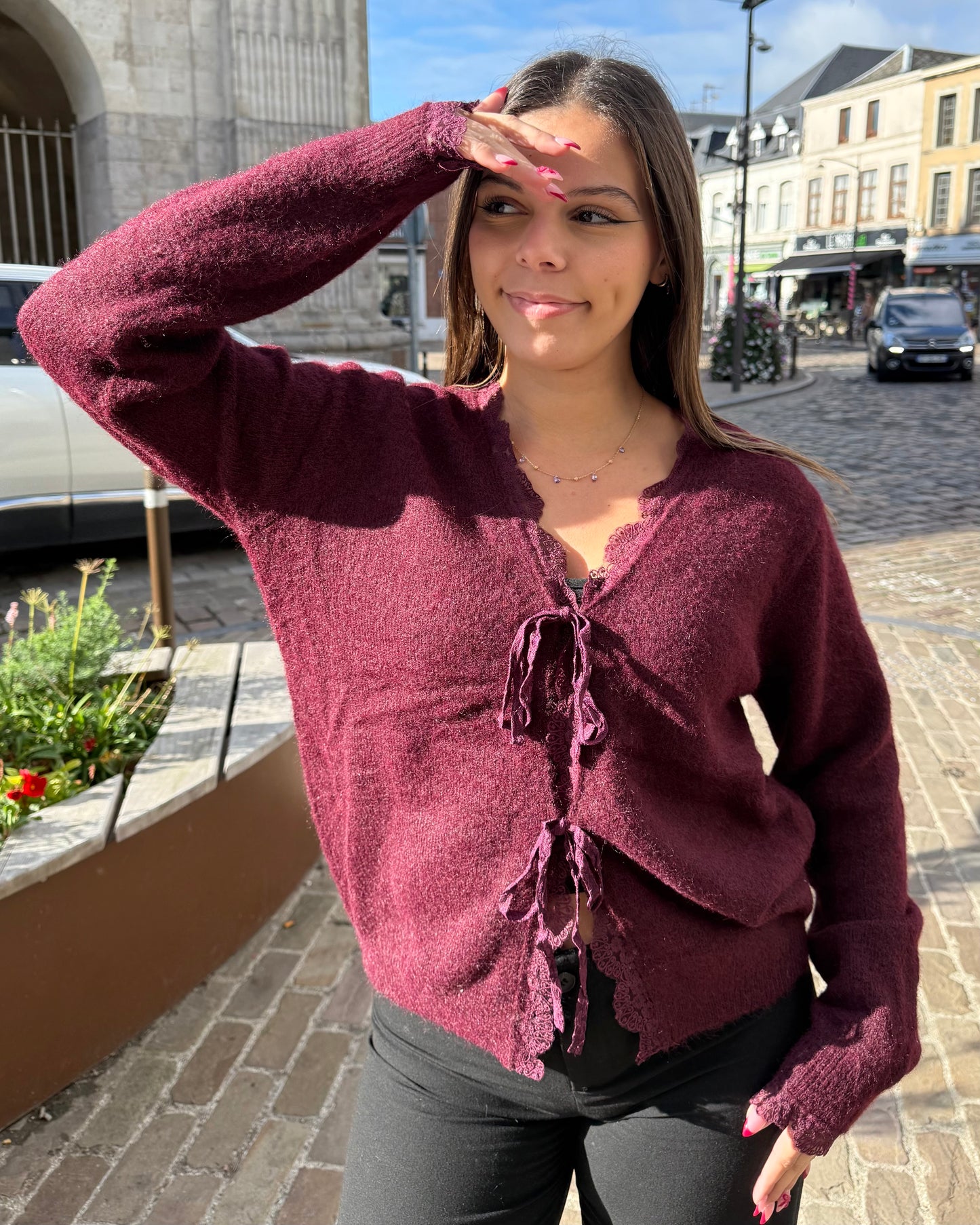 Pull bordeaux