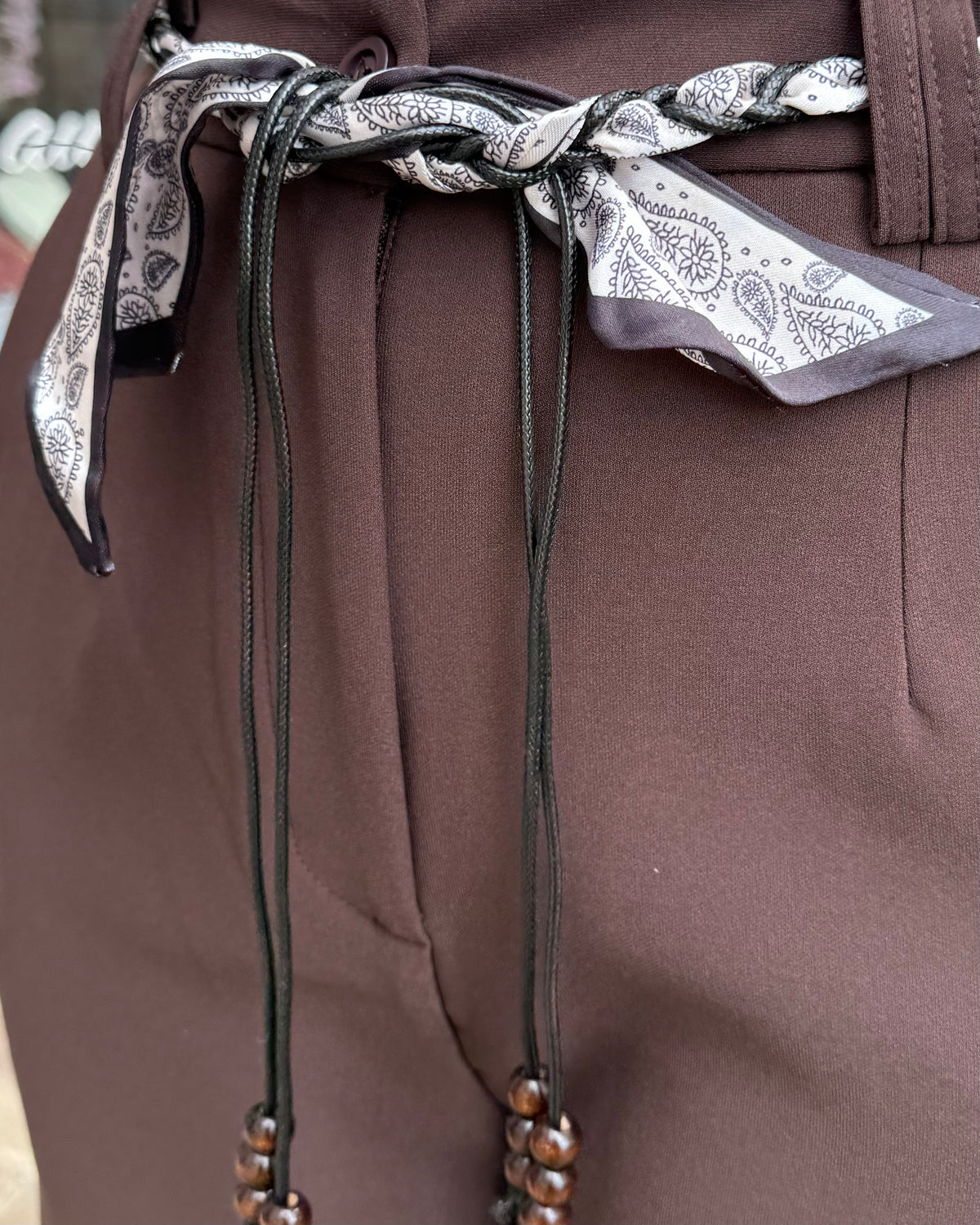 Bermuda marron fluide