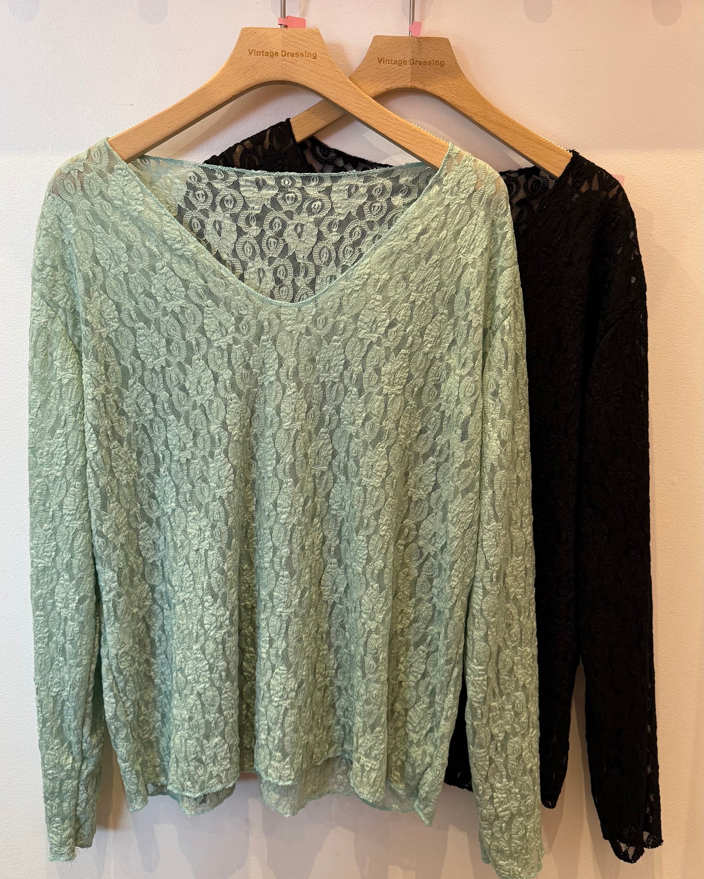 Haut dentelle col V curvy