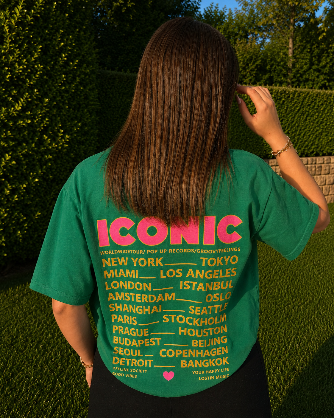 T-shirt Iconic vert