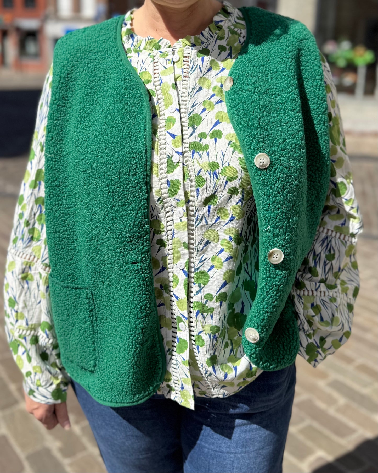 Chemise verte curvy
