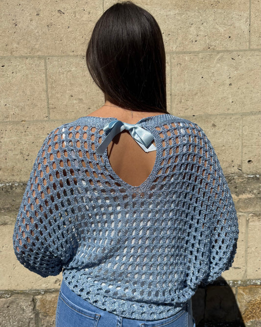 Haut Sheil bleu