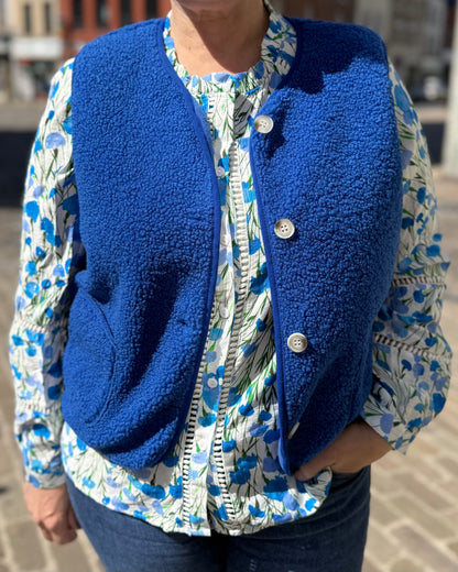 Chemise bleu curvy