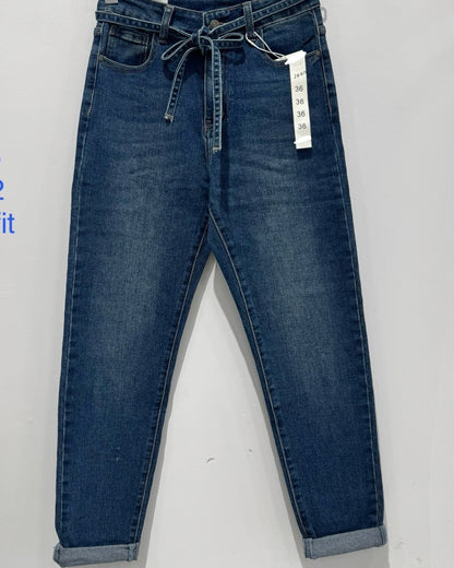 Jean mom ceinture jean Luzina