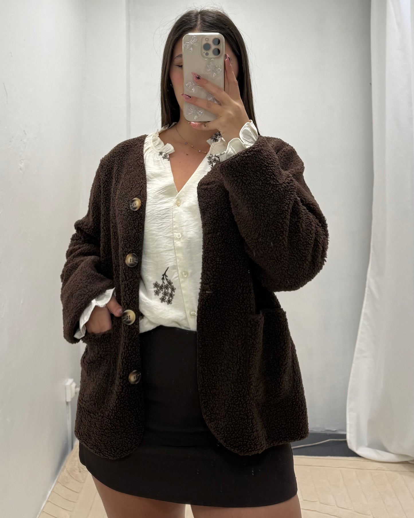 Gilet Ayana marron