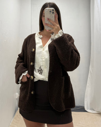 Gilet Ayana marron