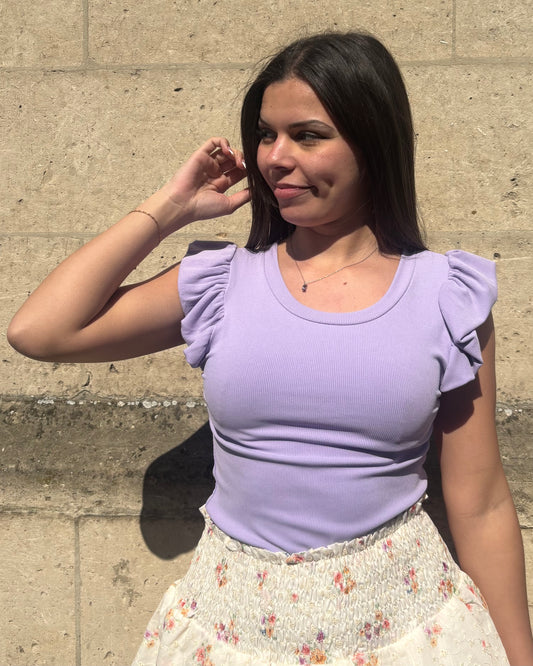T-shirt Victoire lila