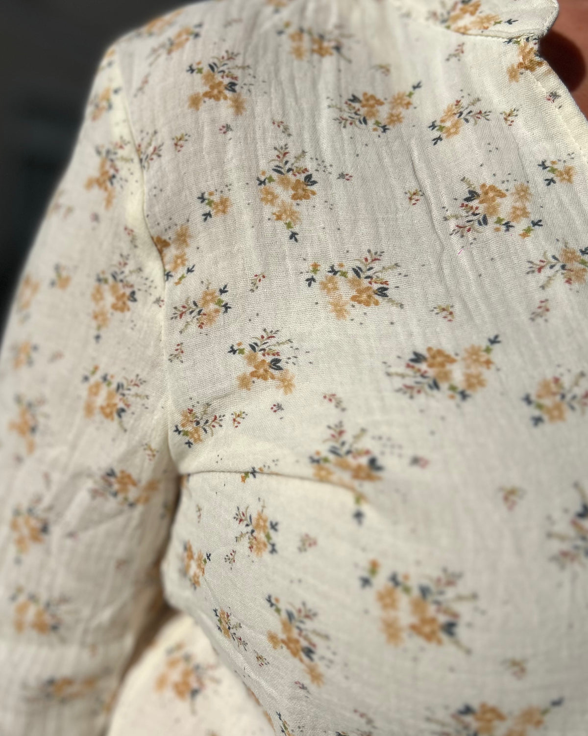 Chemise gaze de coton fleurie 💛