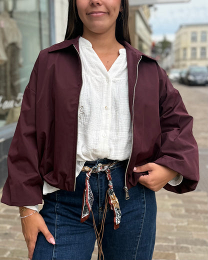Bombers impermeable bordeau