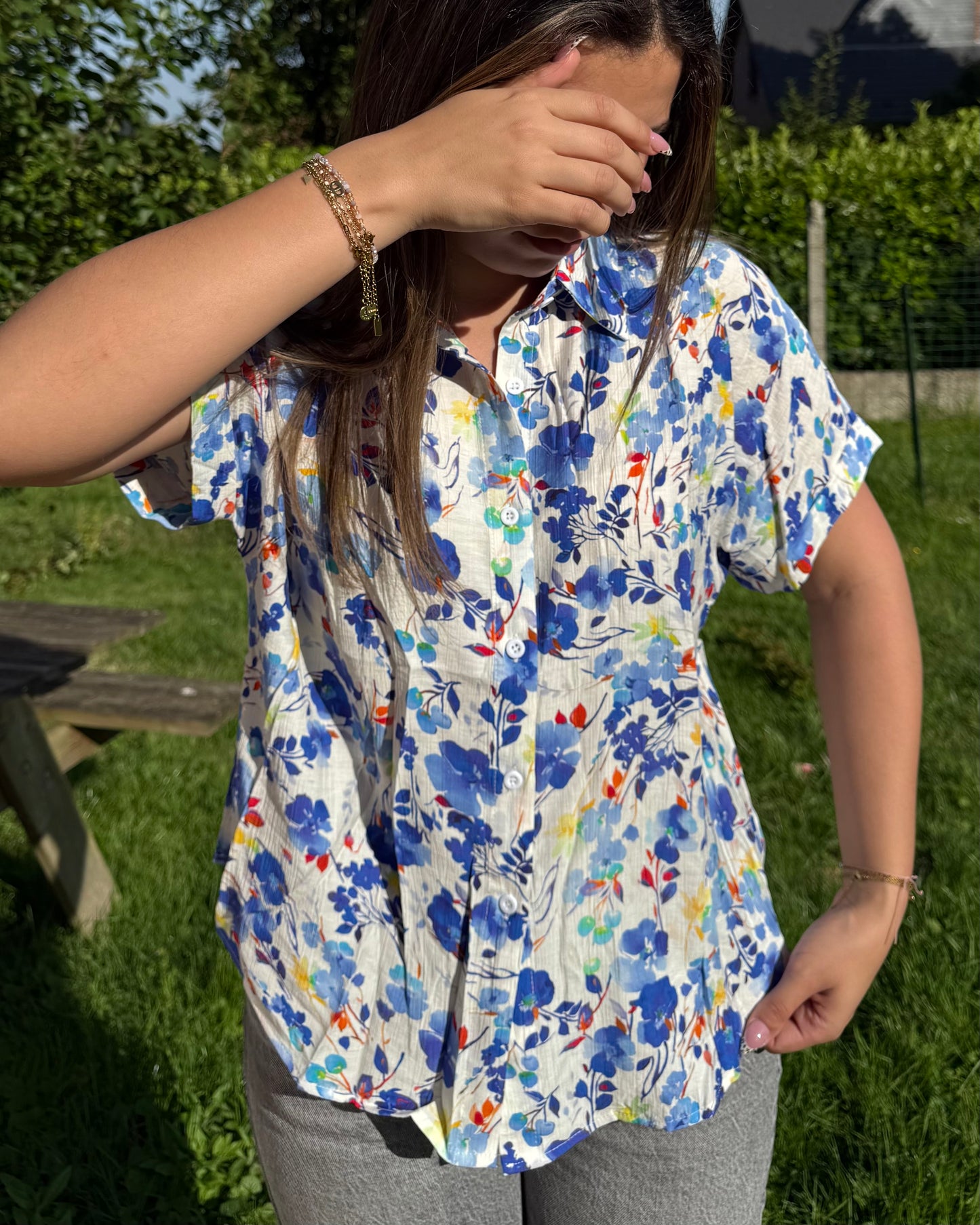 Chemise bleu