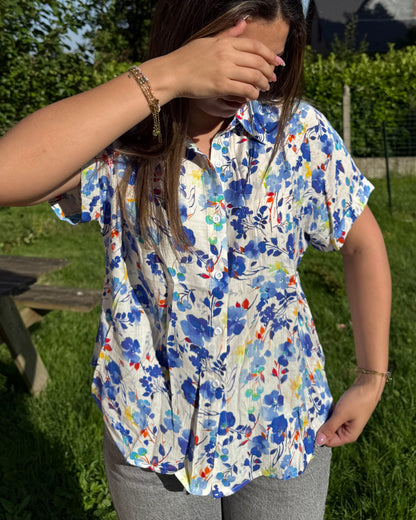 Chemise bleu