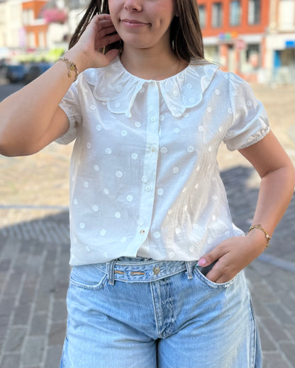 Blouse à pois Blandine