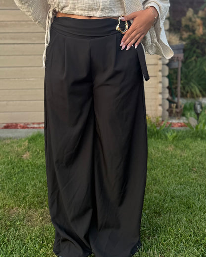 Pantalon fluide noir