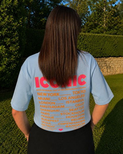 T-shirt Iconic bleu ciel
