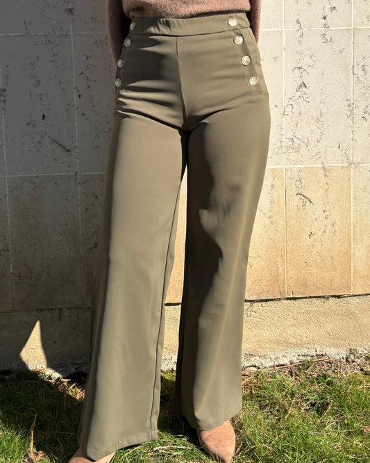 Pantalon Abigaël kaki