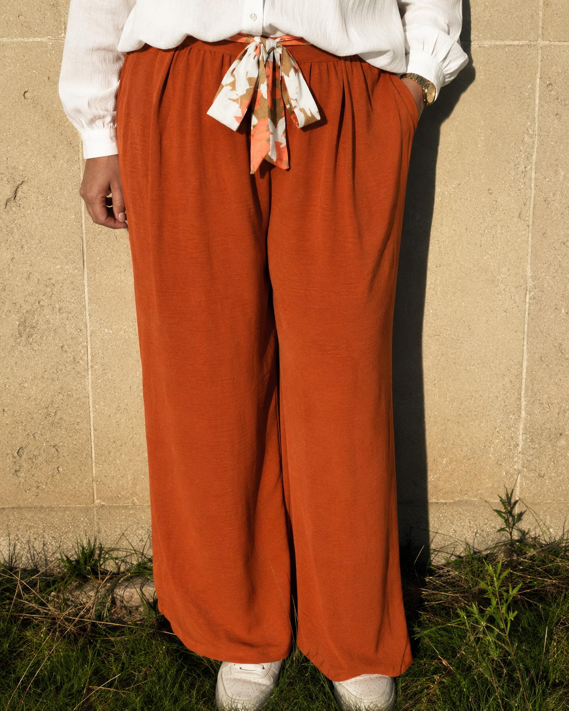 Pantalon Fiona rouille CURVY