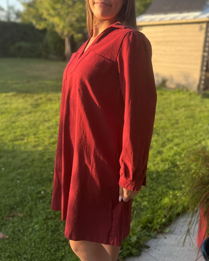 Robe Paola bordeaux