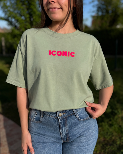 T-shirt Iconic vert sauge