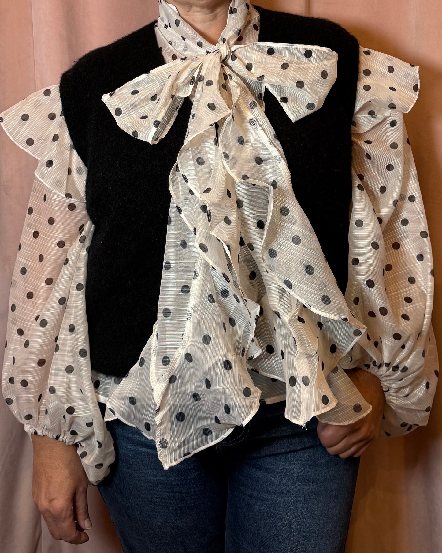 Chemise à pois