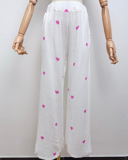 Pantalon Agnès rose