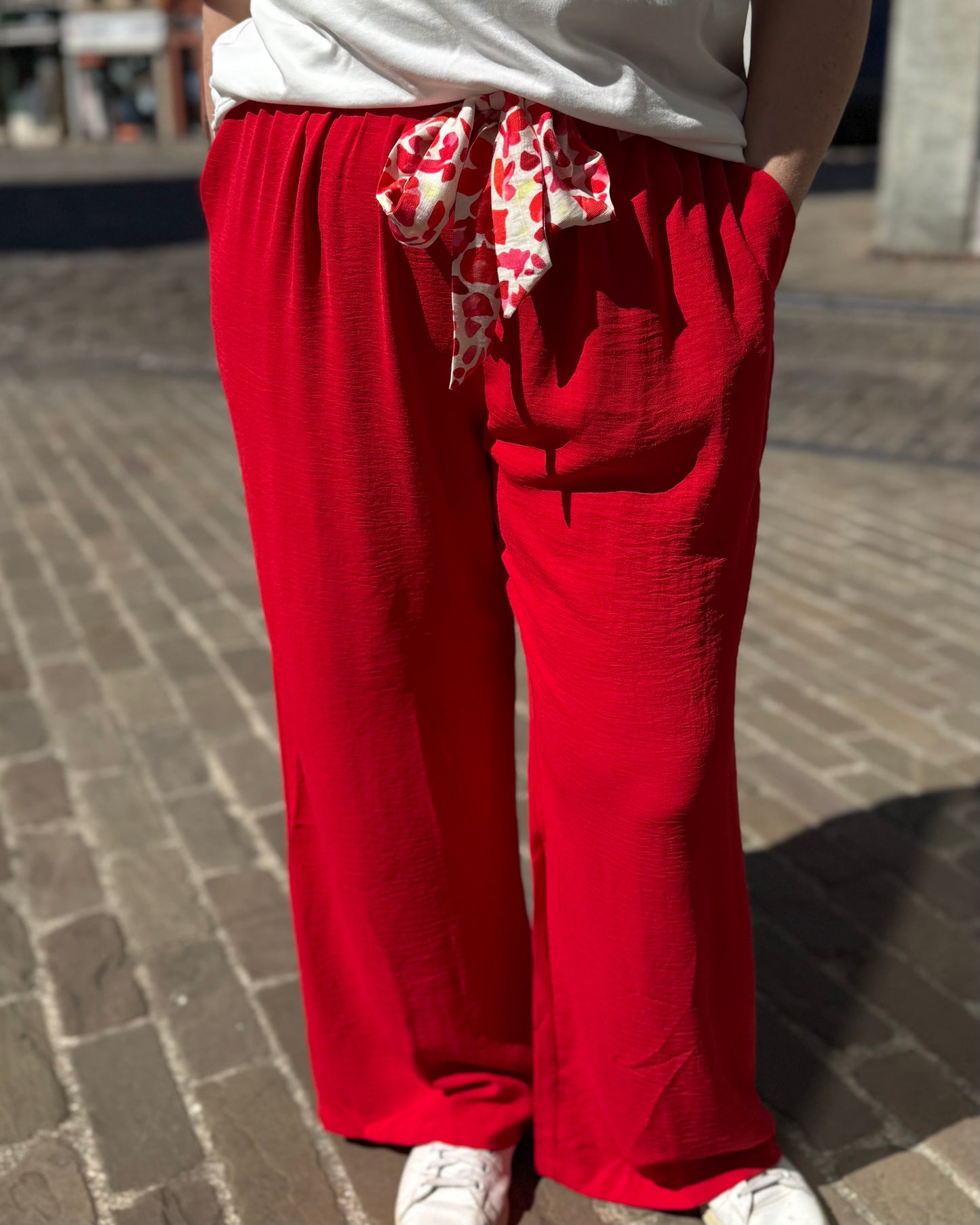 Pantalon Fiona rouge
