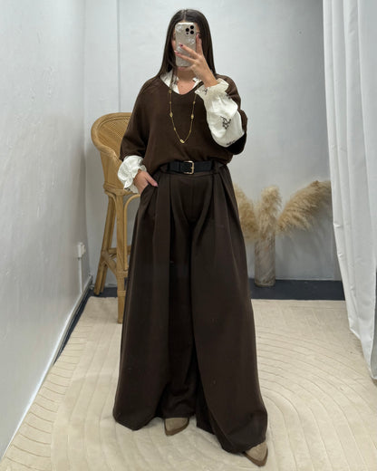 Pantalon Malika marron