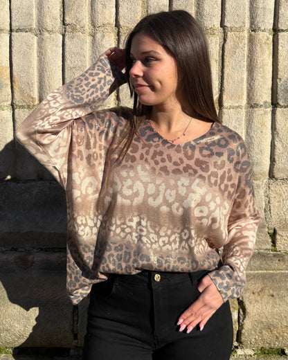 Pull Shai marron