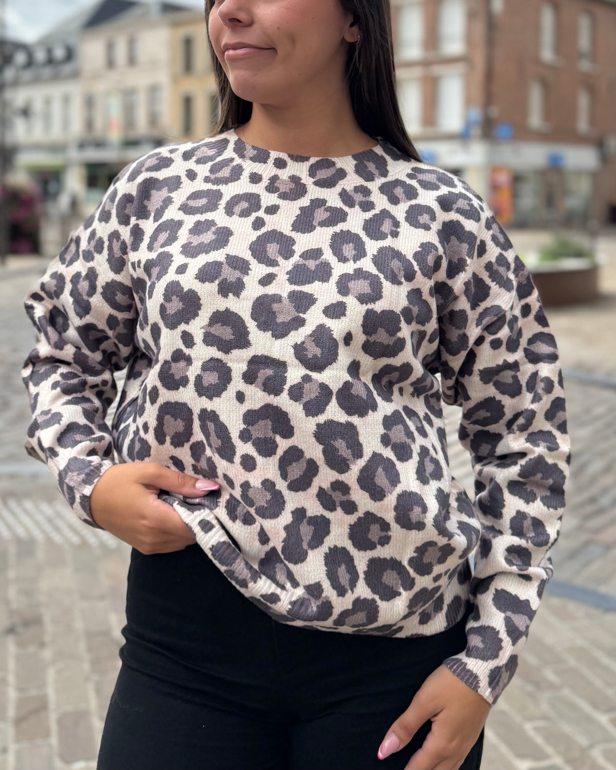 Pull léopard doré femme en maille lurex By Rayanna