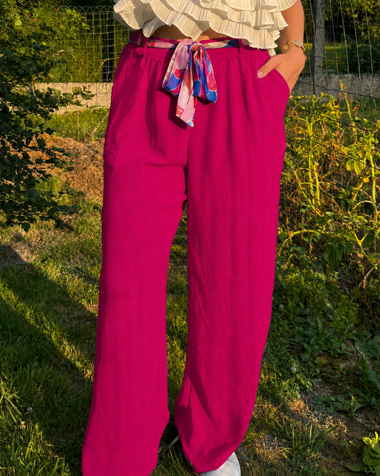Pantalon Fiona fushia