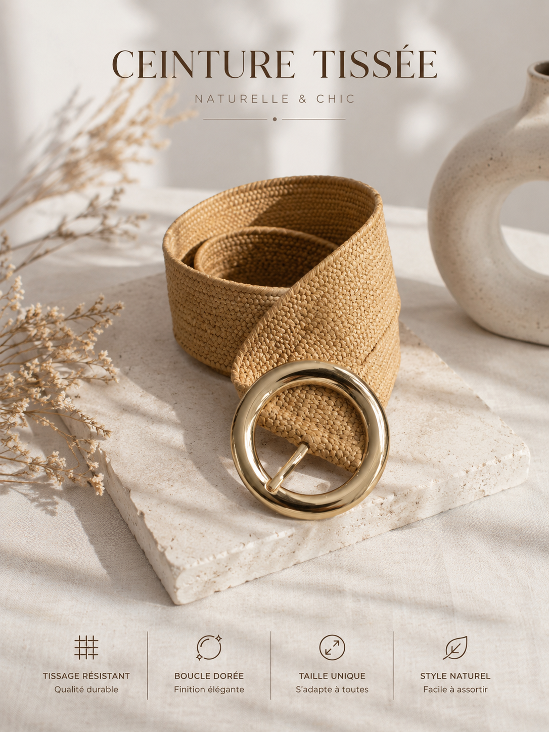 Ceinture beige