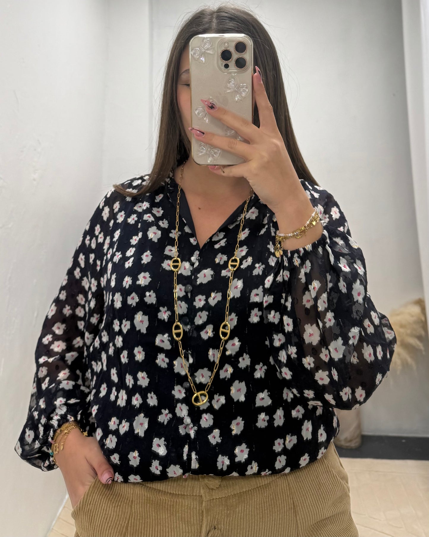 Chemise fleurs Léna