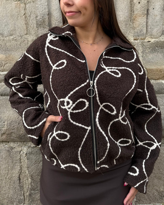 Veste Selma marron