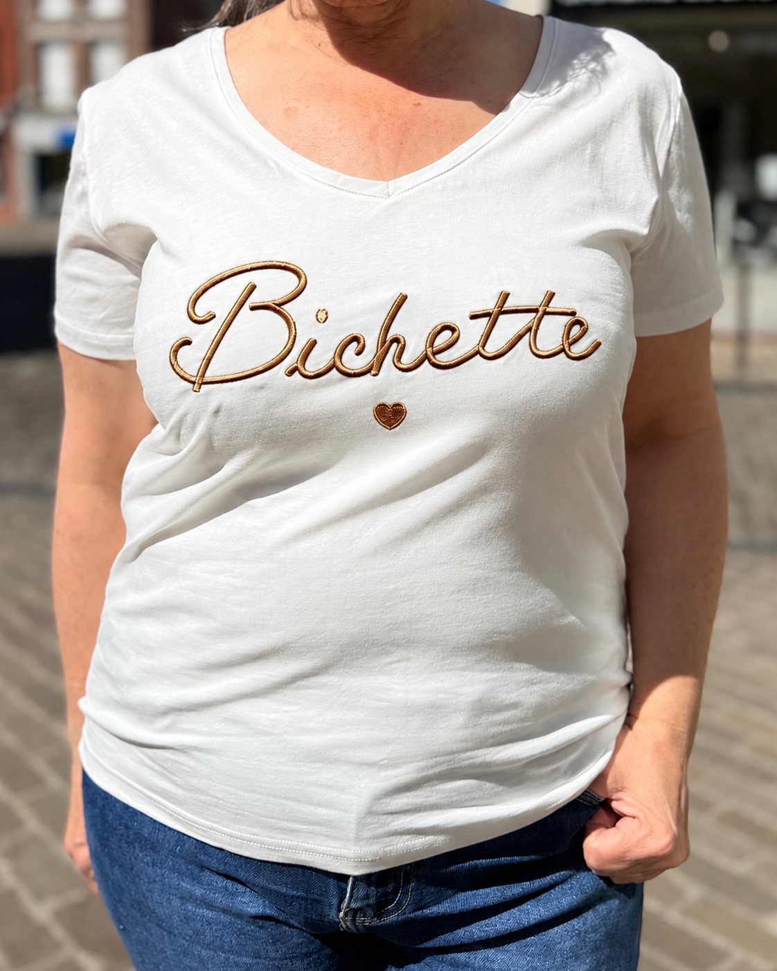 T-shirt Bichette rose gold