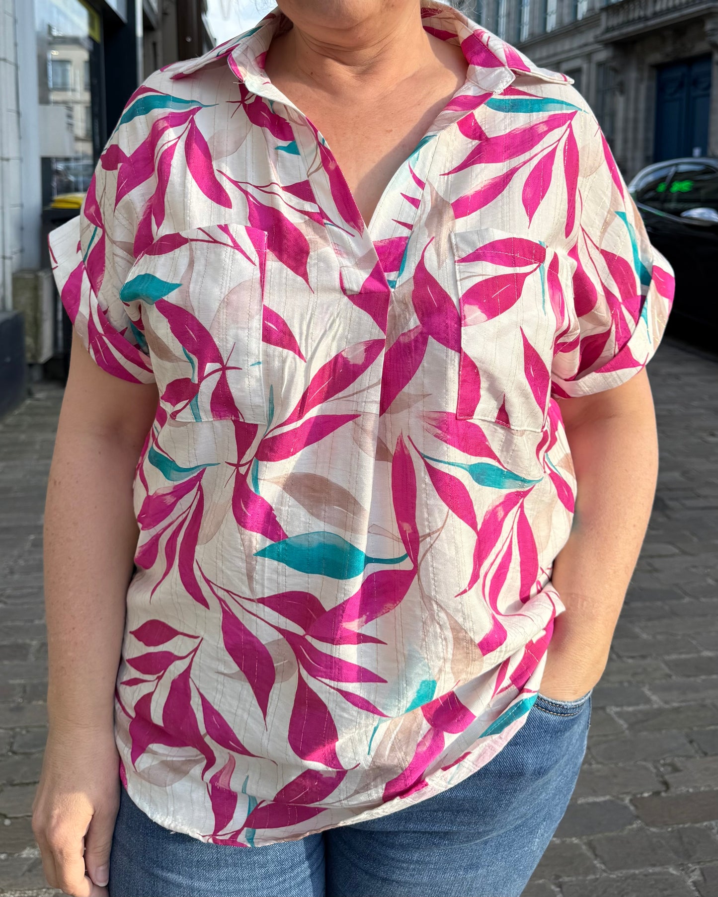Haut rose Véra