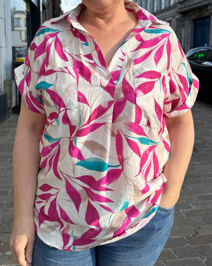 Haut rose Véra