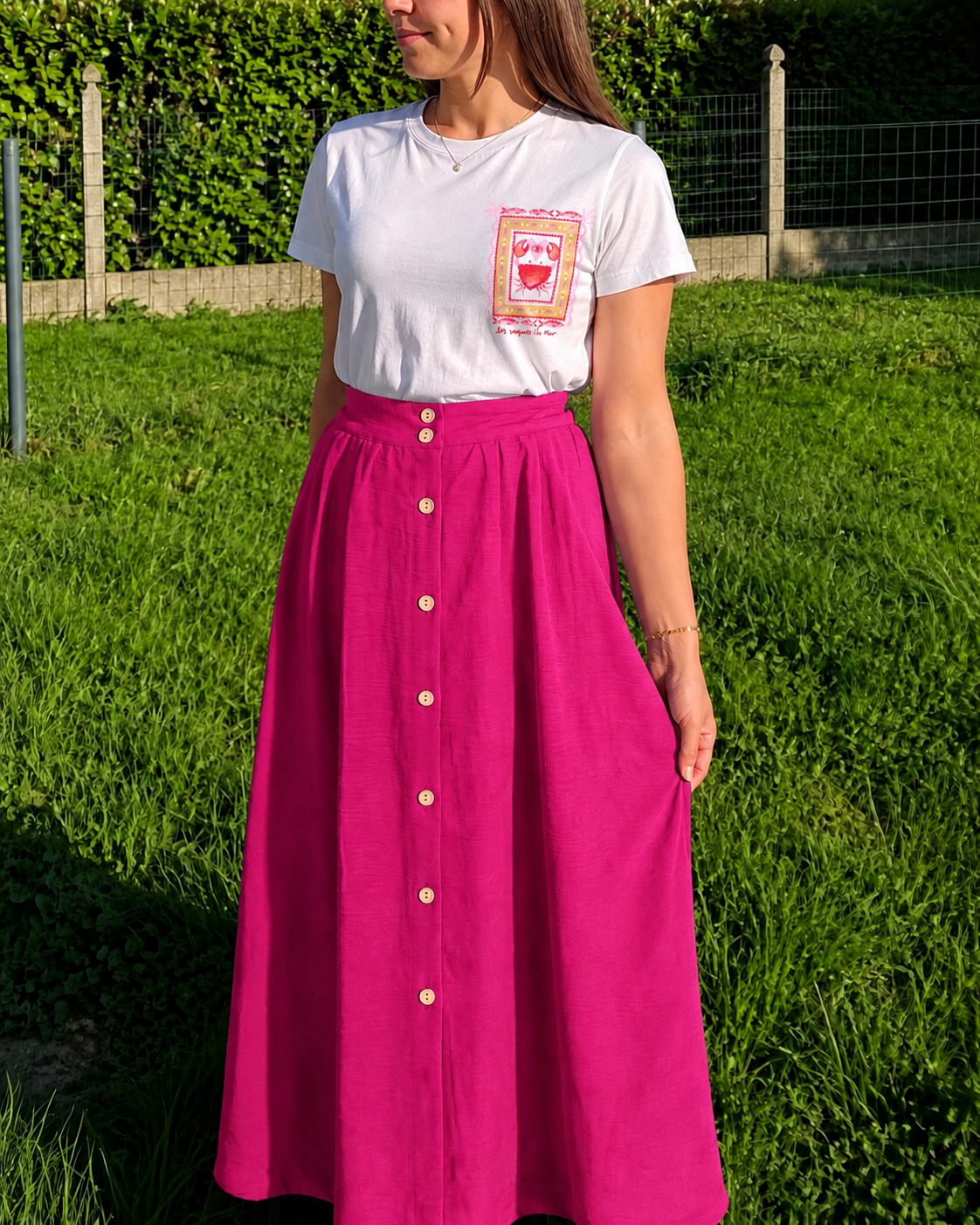 Jupe Indila fushia