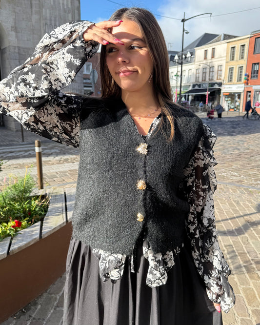 Gilet Ariella noir
