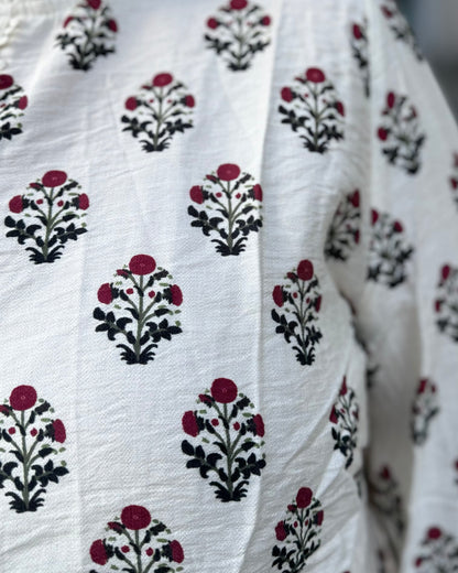 Chemise motifs baroque