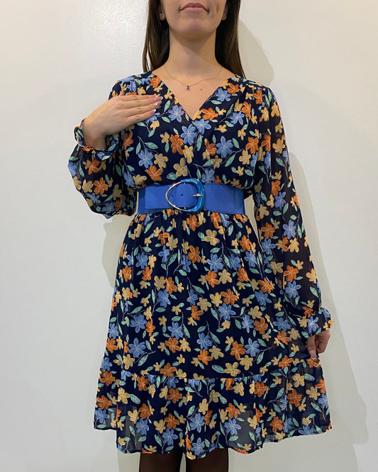 Robe Flora bleue