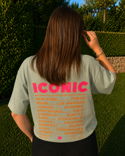 T-shirt Iconic vert sauge